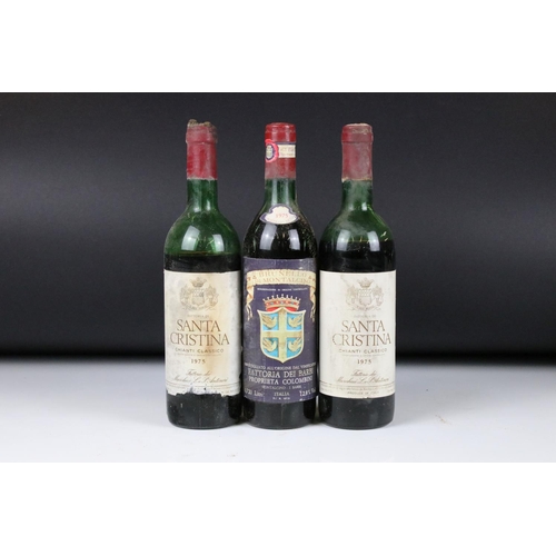 389 - Wine - 1995 Castillo de Valdestrada x 2 & Italian red wines x 17, circa 1970s (19 bottles)