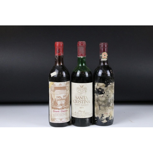 389 - Wine - 1995 Castillo de Valdestrada x 2 & Italian red wines x 17, circa 1970s (19 bottles)