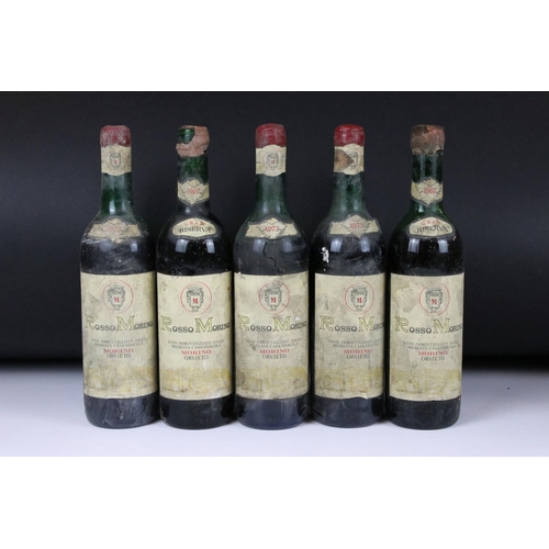 390 - Wine - 1971 Rubesco x 5, 1973 Rosso Morino x 11, 1971 Brunello di Montalcino x 4 & twelve other Ital... 