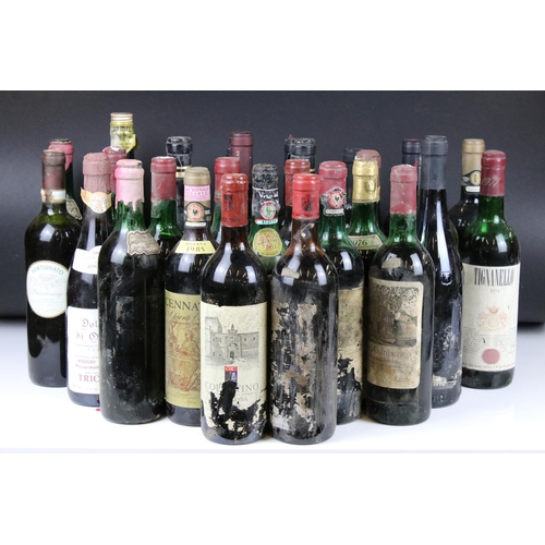 391 - Wine - 1971 Barolo x 2 & 27 other mixed wines (29 bottles)