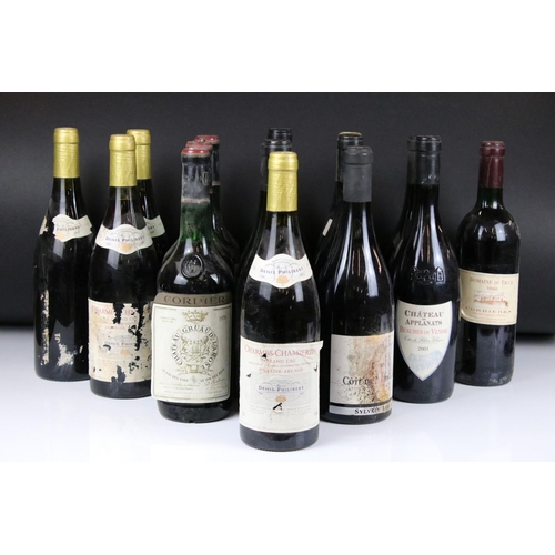 397 - Wine - 1995 Domaine Arlaud Charmes Chambertain Grand Cru x 5, 2001 Chateau des Applanats x 4, 1970 C... 