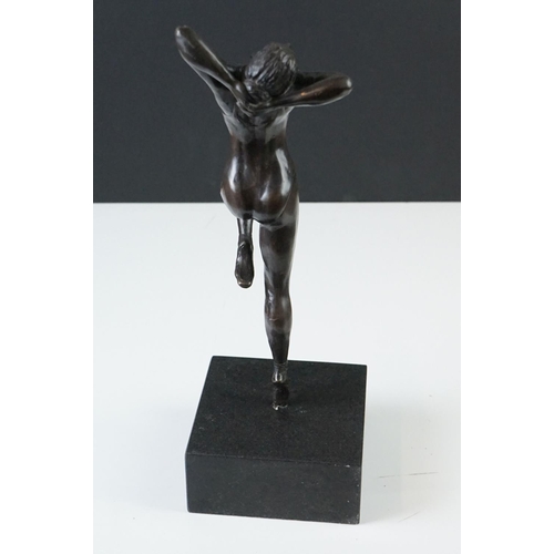 145 - Bronze Figure of a Ballet Dancer mounted on a square plinth, numbered 6/10 (underneath foot), 33cm h... 