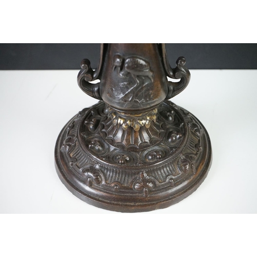 183 - 19th century Cast Iron Comport in the Romanesque style, 26cm high