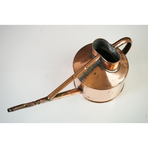 195 - Copper Watering Can, 37cm long