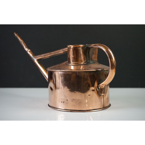 195 - Copper Watering Can, 37cm long