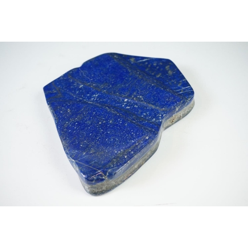 207 - A large polished Lapis lazuli stone.