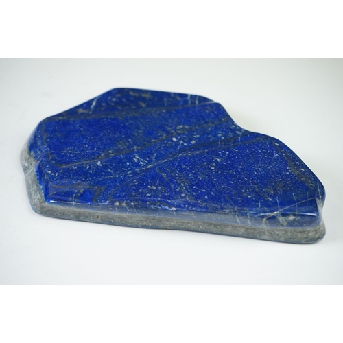 207 - A large polished Lapis lazuli stone.