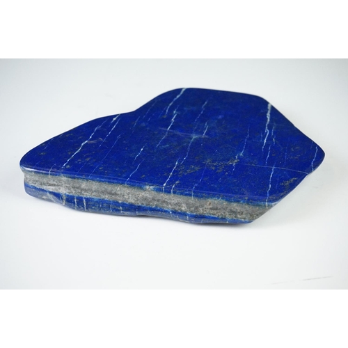 207 - A large polished Lapis lazuli stone.