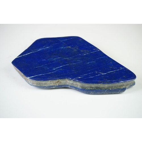 207 - A large polished Lapis lazuli stone.