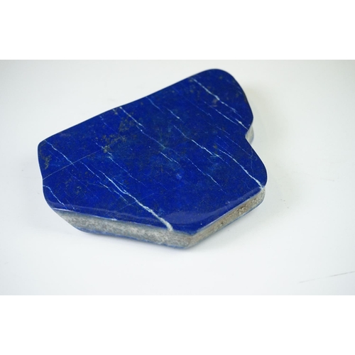 207 - A large polished Lapis lazuli stone.