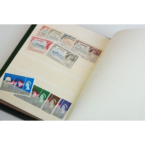 220 - A small stamp stock album complete with contents to include a Queen Victoria penny black and over 10... 