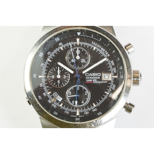 253 - Gents Casio Oceanus chronograph watch