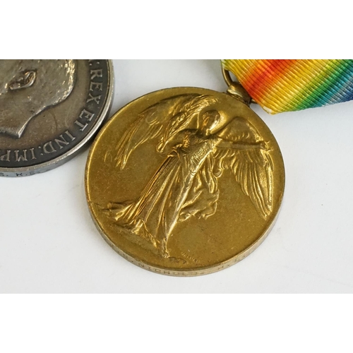 259 - A full size British World War One medal group to include the 1914-15 star medal, the victory medal a... 