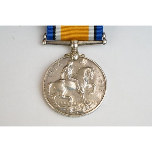 263 - A British World War One full size medal pair to include the Victory medal and the 1914-1918 British ... 