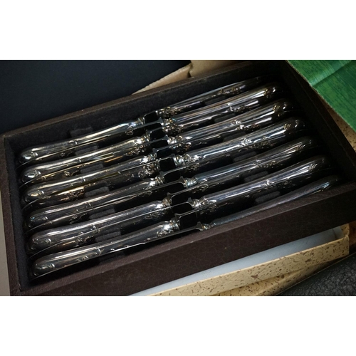 282 - A large quantity of flatware to include a quantity of Orbrille examples with '84' stamped to the spo... 