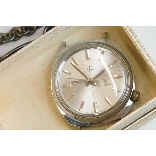 287 - A small collection of vintage watches to include Roamer and Oriosa examples together with a pocket w... 