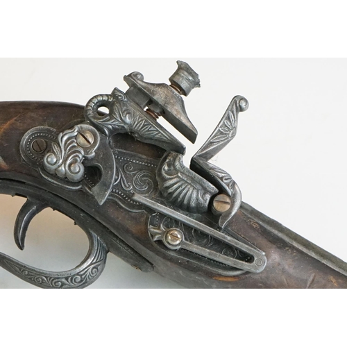 292 - Pair of vintage replica flintlock pistols