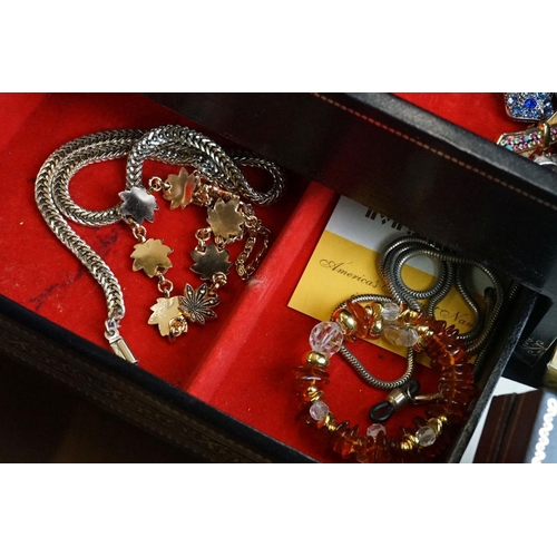 295 - A large collection of vintage and contemporary costume jewellery to include gem set and silver examp... 