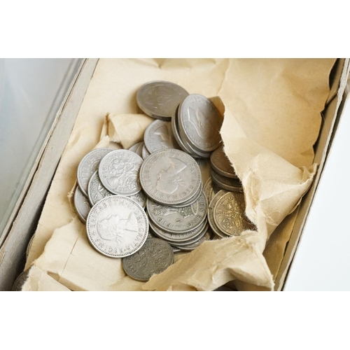 298 - A large collection of mainly British pre decimal coins to include any pre 1947 silver examples toget... 