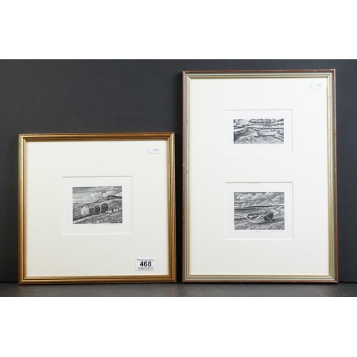 468 - Howard Phipps RWA, SWE (b.1954) Artists Proof  Engraving titled ' Pen-y-Gwent ' and dated 2003, 7.5c... 