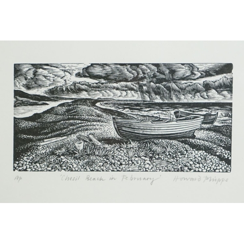 468 - Howard Phipps RWA, SWE (b.1954) Artists Proof  Engraving titled ' Pen-y-Gwent ' and dated 2003, 7.5c... 