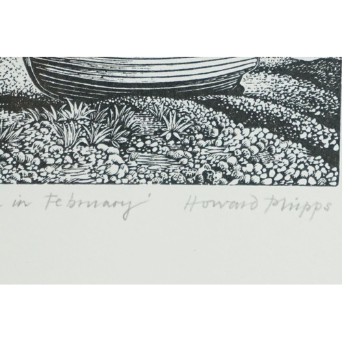 468 - Howard Phipps RWA, SWE (b.1954) Artists Proof  Engraving titled ' Pen-y-Gwent ' and dated 2003, 7.5c... 