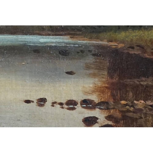 479 - D Haynes, Late 19th / Early 20th century Landscape Oil Painting on Canvas, signed lower right, 30cm ... 