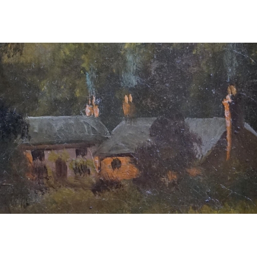 479 - D Haynes, Late 19th / Early 20th century Landscape Oil Painting on Canvas, signed lower right, 30cm ... 