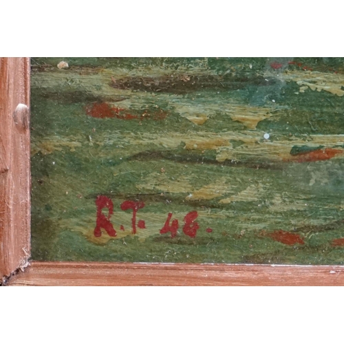 482 - Pair of oils on board of pigs, one titled ' Nelly ' & the other ' Spot, ' (2)