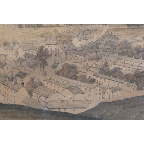 495 - W Poole (19th century) Continental scene, enscribed verso ' View taken from Han Groft '(?) watercolo... 