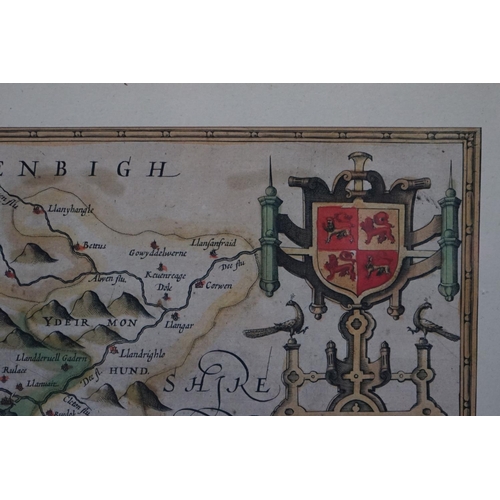 513 - Merionethshire - Speed (John), described George Humble, circa 1627, hand coloured, engraved map, lar... 