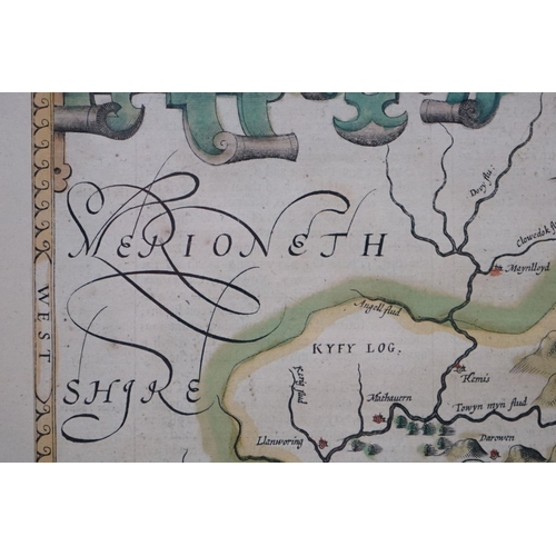 513 - Merionethshire - Speed (John), described George Humble, circa 1627, hand coloured, engraved map, lar... 