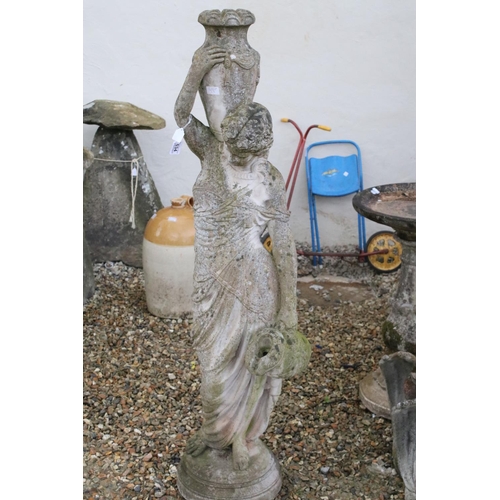 534 - Large Reconstituted Stone Garden Statue of Minerva, 144cm high