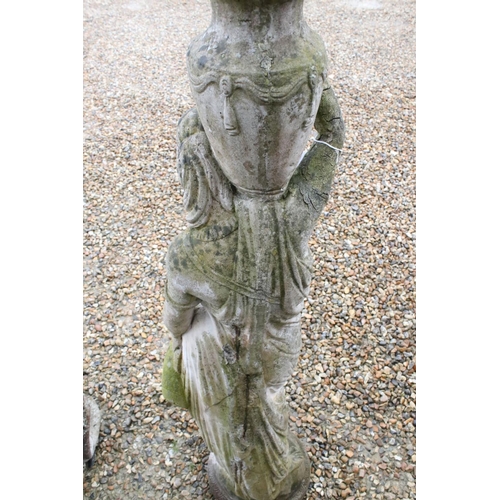 534 - Large Reconstituted Stone Garden Statue of Minerva, 144cm high