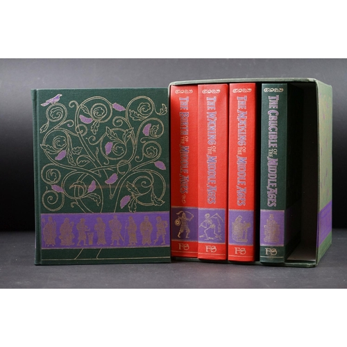 427 - Books - Folio Society - The Story Of The Middle Ages, five volumes within a display box.