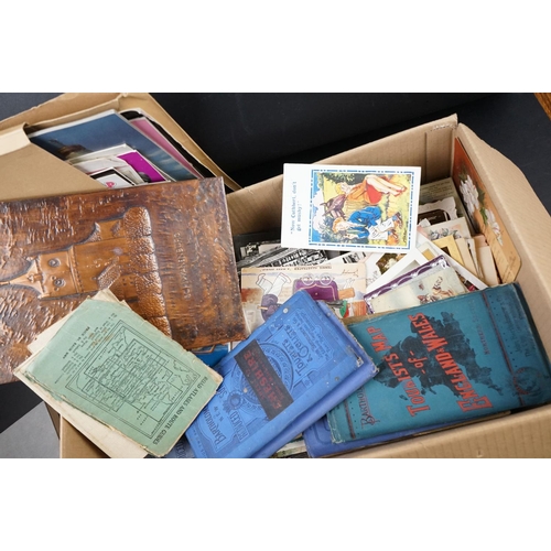 431 - Mixed ephemera to include mid 20th century movie photos, postcards & books, theatre programmes, Bart... 