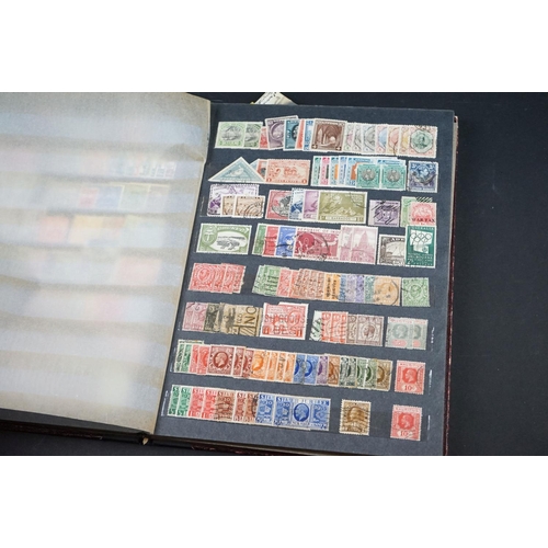 435 - Stamp stock book, mostly GB and Commonwealth, to include Queen Victoria penny black & several penny ... 