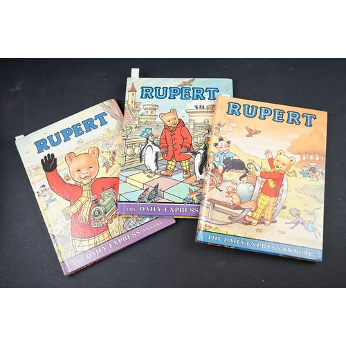 440 - Run of 12 Rupert The Bear Annuals 1968 - 1979