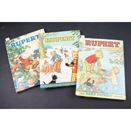 440 - Run of 12 Rupert The Bear Annuals 1968 - 1979