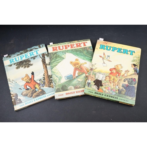 440 - Run of 12 Rupert The Bear Annuals 1968 - 1979