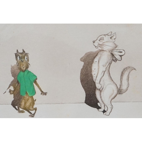 461 - Two Signed Boris O'Klein Humorous Dog Prints titled P' Etouidic and Le Malentendu, both signed in pe... 