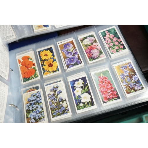 418 - Cigarette cards - Approx. 60 sets in modern binders, varying subjects, to include Wills, R & J Hill,... 