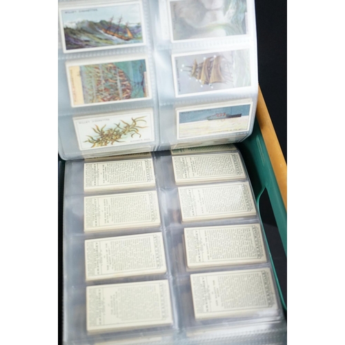 418 - Cigarette cards - Approx. 60 sets in modern binders, varying subjects, to include Wills, R & J Hill,... 