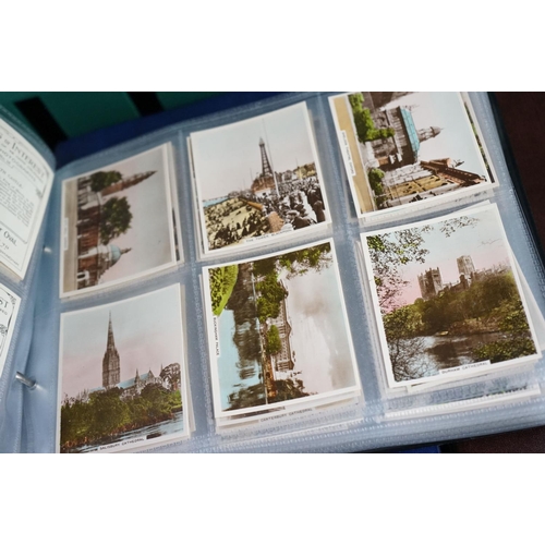 418 - Cigarette cards - Approx. 60 sets in modern binders, varying subjects, to include Wills, R & J Hill,... 