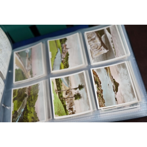 418 - Cigarette cards - Approx. 60 sets in modern binders, varying subjects, to include Wills, R & J Hill,... 