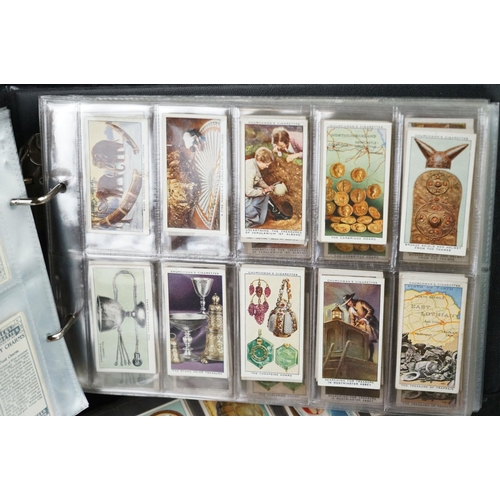 421 - Cigarette cards - Approx. 60 sets in modern binders, varying subjects, to include Churchman, Gallahe... 