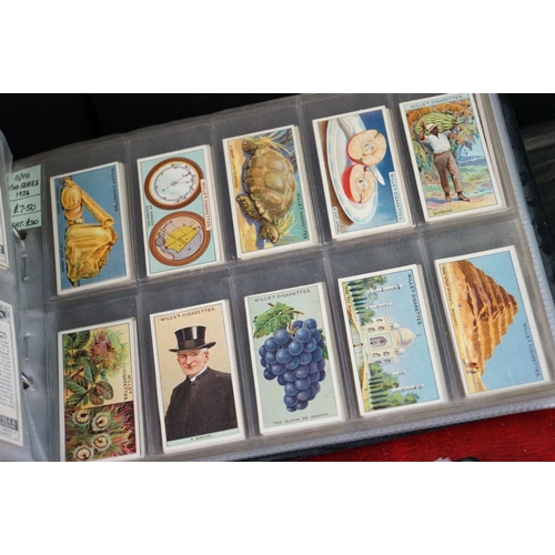 421 - Cigarette cards - Approx. 60 sets in modern binders, varying subjects, to include Churchman, Gallahe... 