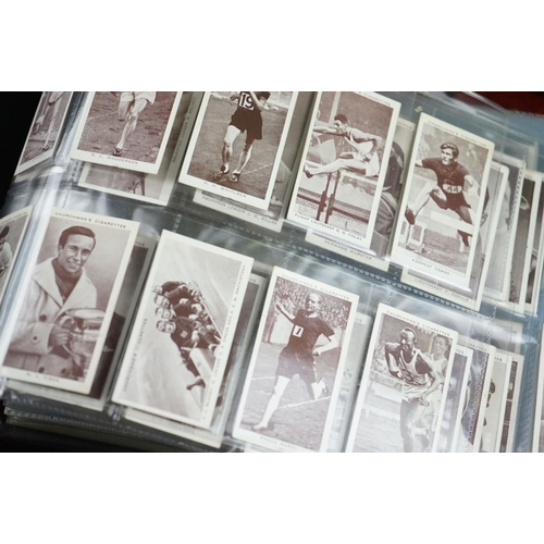 421 - Cigarette cards - Approx. 60 sets in modern binders, varying subjects, to include Churchman, Gallahe... 