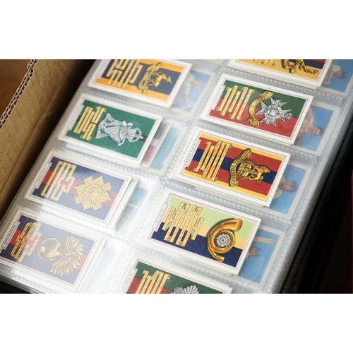 421 - Cigarette cards - Approx. 60 sets in modern binders, varying subjects, to include Churchman, Gallahe... 