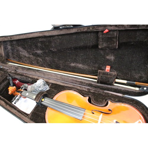 409 - Two Cased Stentor Violins with Bows being The Stentor Student I and The Stentor Student Standard tog... 